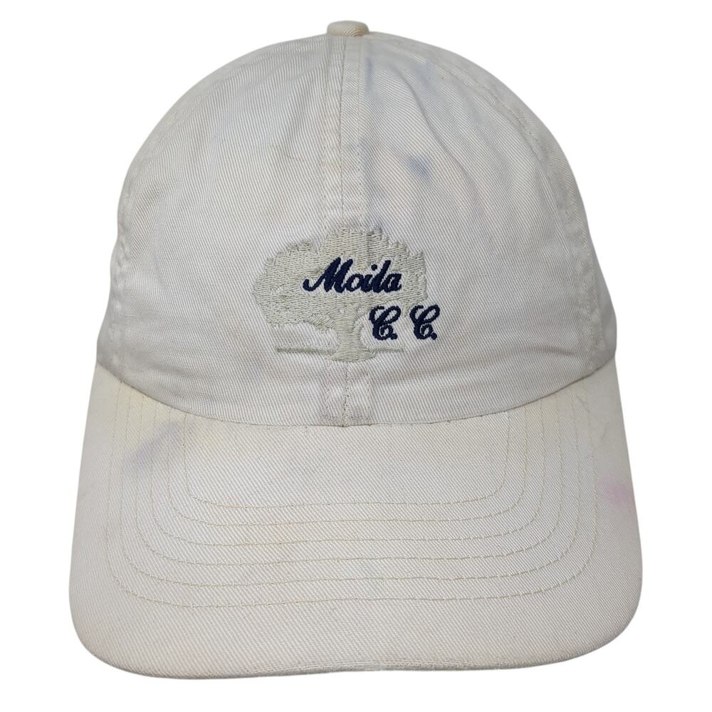 Moila C.C. Strapback Hat Solid Beige One Size Embroidered Slazenger